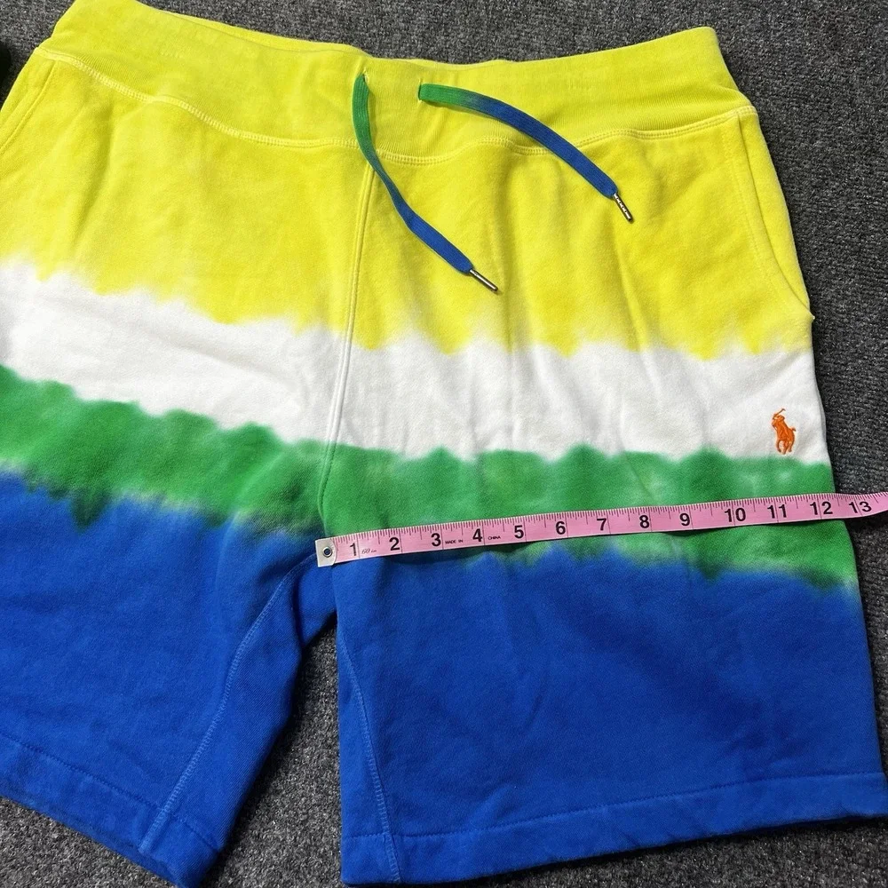 Polo Ralph Lauren Tie-Dye Fleece Sweat Shorts Men's XL Drawstring Pockets
